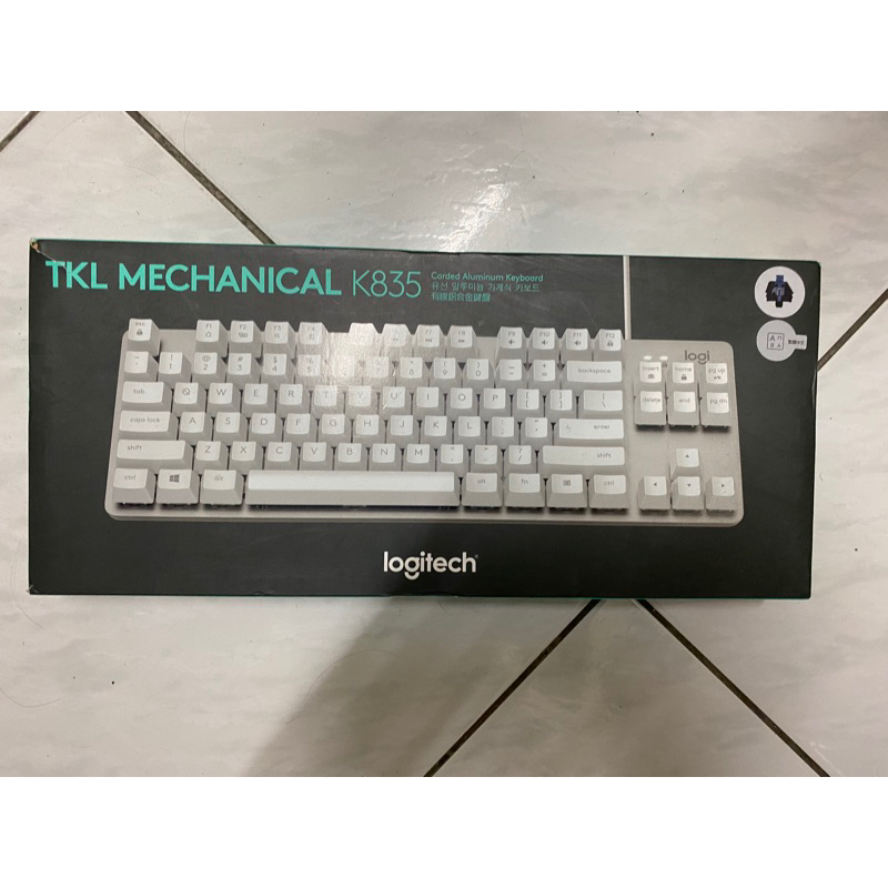 羅技 TKL K835 logitech鍵盤 青軸 白