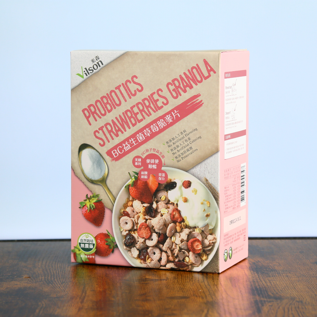 【好市多 代購】米森 益生菌草莓麥片 300公克 X 2包 | Costco