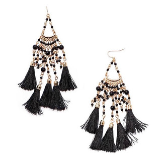 FOREVER 21 tassel chandelier earrings
