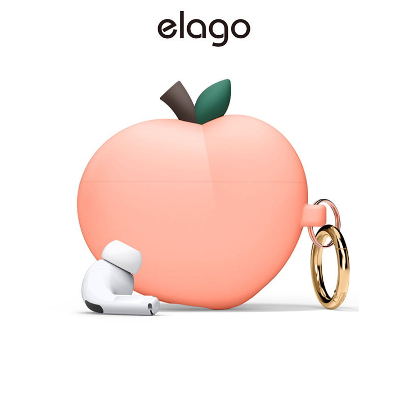 【Amaxine】二手，elago AirPods 2耳機殼 桃子🍑peach 附盒子