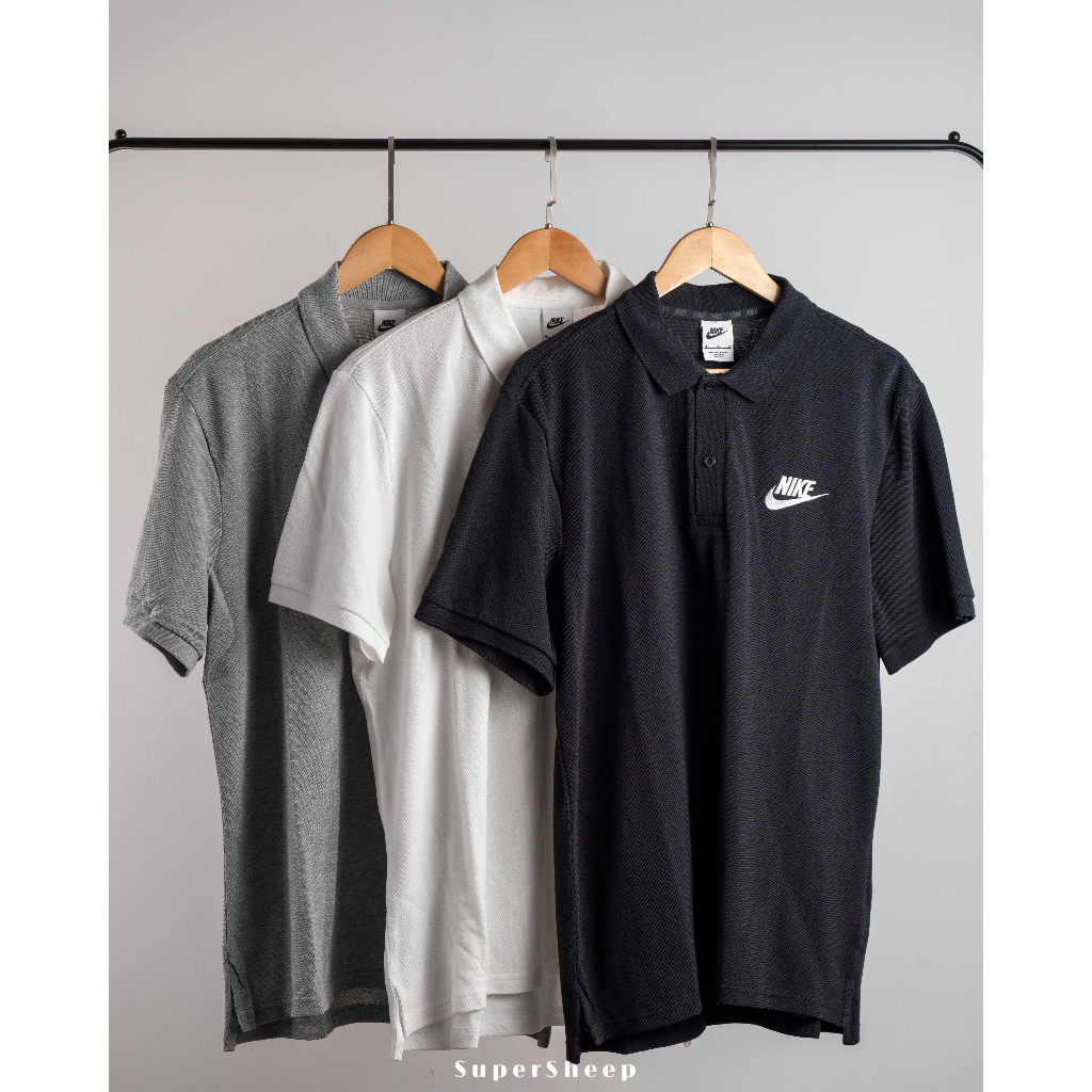 Nike POLO 衫 刺繡Logo 黑 909747-010 灰 909747-063 白 909747-100