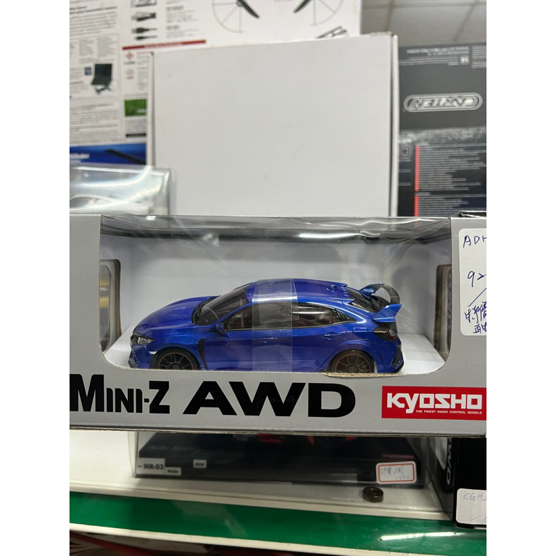 KYOSHO 京商 MINI-z AWD Honda CIVIC Type R 藍色 本田 遙控車 32613BL