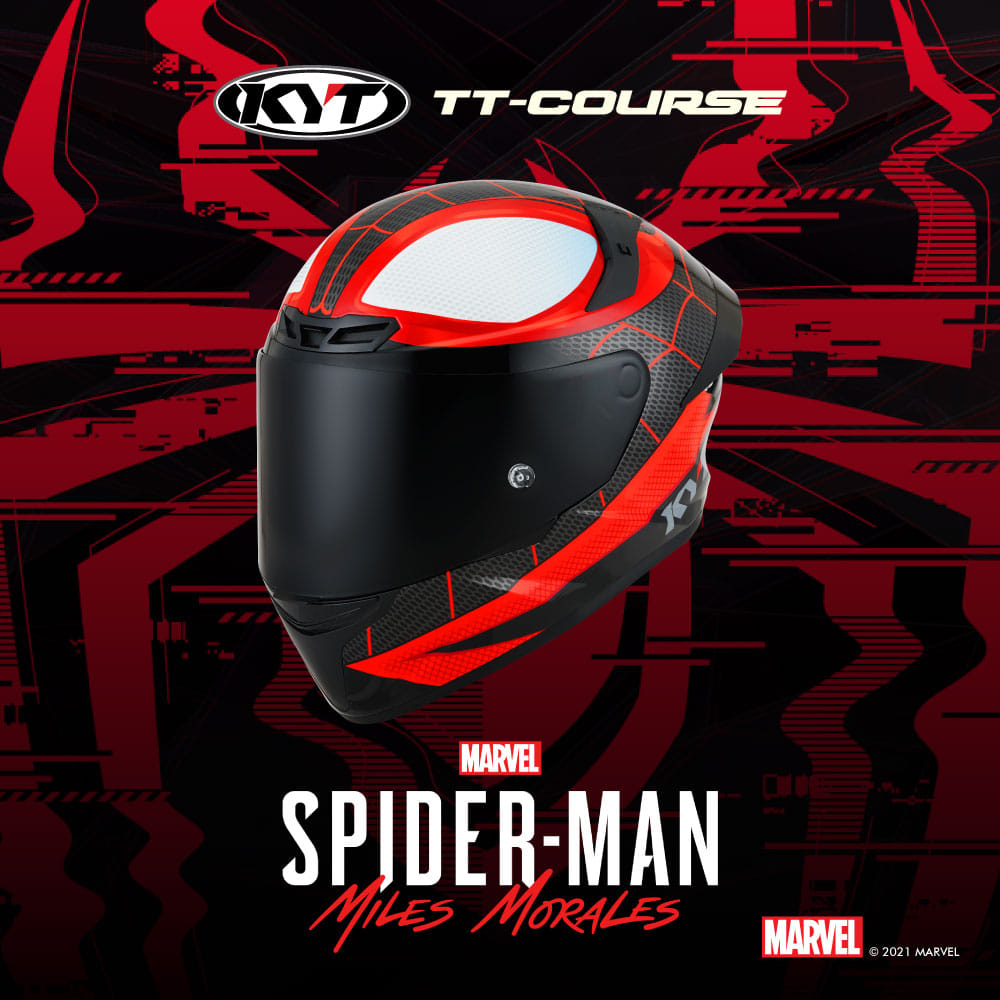 【KK】KYT TT-COURSE TTC 蜘蛛人邁爾斯 漫威聯名 全罩式安全帽 漫威 MARVEL