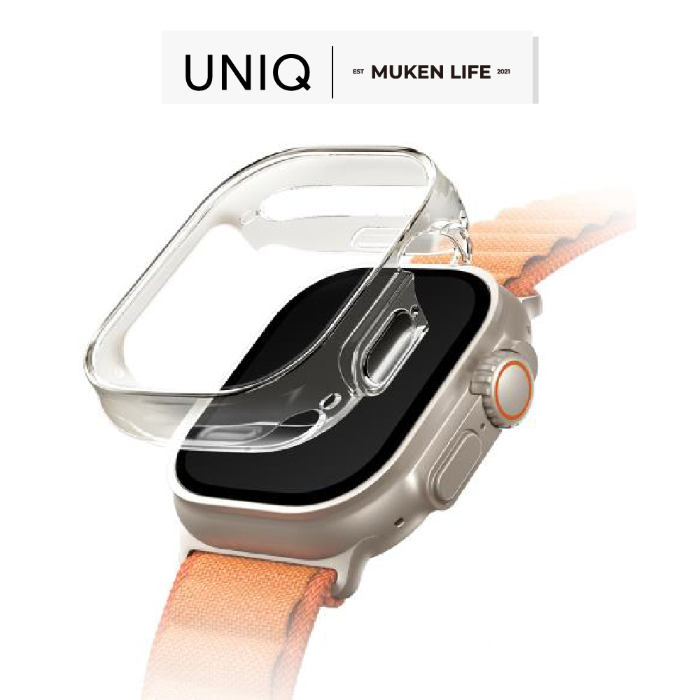 UNIQ |  Garde Apple Watch Ultra 全包覆輕薄透明防撞保護框 49 mm