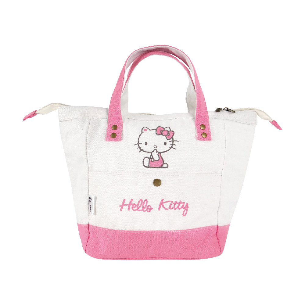 【生活工場】Hello Kitty帆布保溫保冷袋-粉