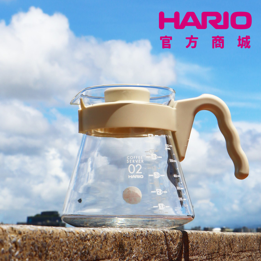 【HARIO】V60 好握02奶茶色咖啡壺 VCS-02-IV-TW【官方商城】