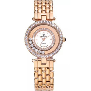 【聊聊私訊甜甜價】Olympia Star 奧林比亞之星 晶鑽時尚玫瑰金手錶 28019DLR