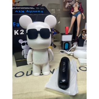 賣場最便宜 藍芽KTV 新款暴力熊造型喇叭 K2 藍芽喇叭 無線藍芽音響 無線麥克風 公仔造型 音箱 禮物 高單價3C