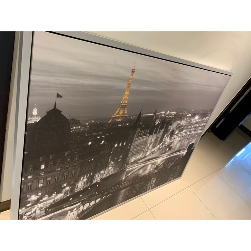 ikea浪漫巴黎掛畫 限板橋自取 VILSHULT Paris picture with  frame 出清