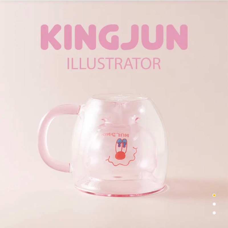 ［全新］好玻 GOODGLAS ×KINGJUN-蠢兔造型雙層杯 kingjun玻璃杯
