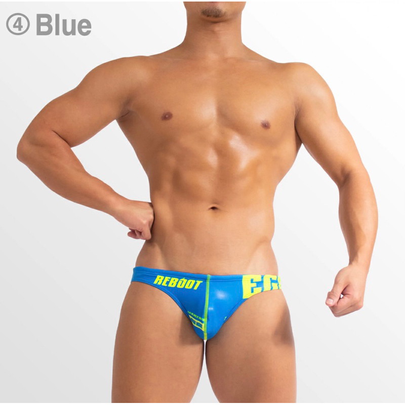 日本EGDE極低腰競泳褲（藍色/M號），REBOOT RE系列。現貨在台，免等待。日本製（藍色/M號）