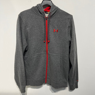 老麥嚴選 Under Armour（UA）長袖連帽外套 灰色 二手 男生SM號 CI1309