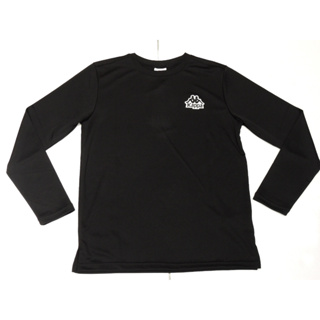 義大利品牌 Kappa 男款 素色 排汗速乾 休閒長袖T恤 長袖上衣 (361R5IW-Q98)黑