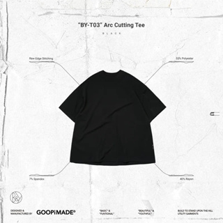 goopi “BY-T03” Arc Cutting Tee by GOOPiMADE - Black （已售出）