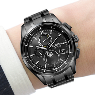 私訊折扣CITIZEN 星辰 韋禮安配戴款 月相 超級鈦 光動能電波萬年曆手錶 BY1006-62E