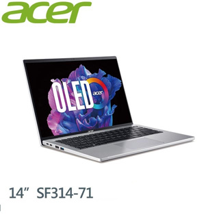 Acer 宏碁 14吋i7 13代 觸控輕薄效能筆電 SFG14-71T-70D9