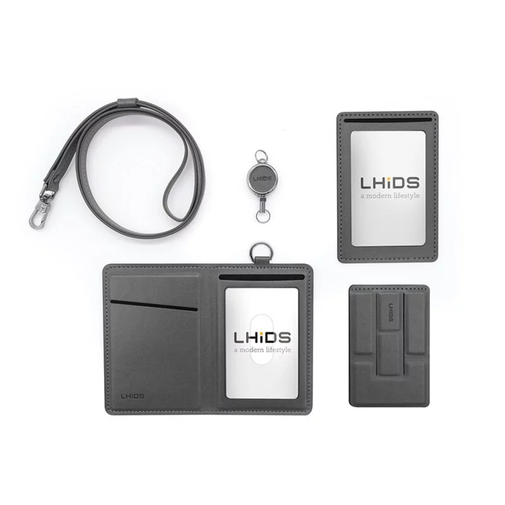 『LHiDS』翻轉磁吸識別證五件組 四色任選 / 證件套 / 識別證 / 磁吸 / 手機支架