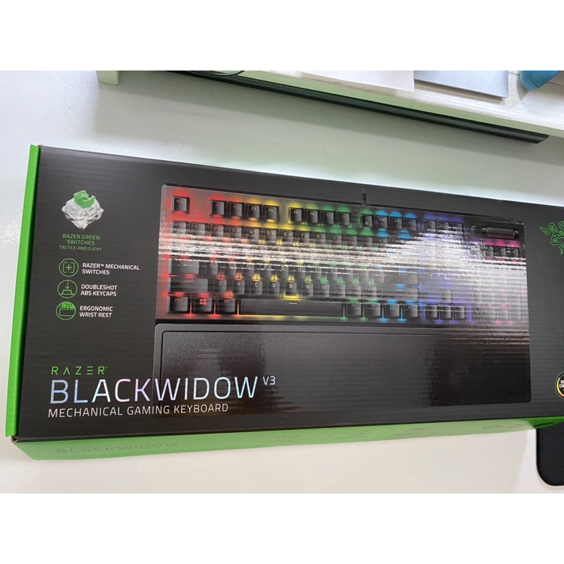 Razer BlackWidow V3 雷蛇 綠軸 中文 RGB 機械鍵盤 (二手新)