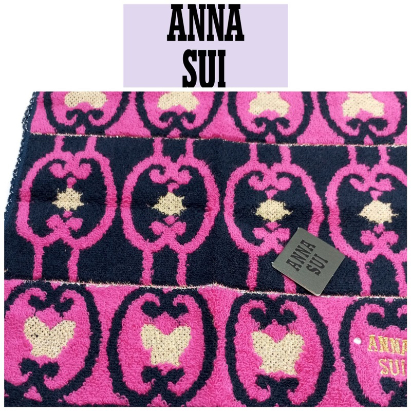 新古真品 ❤️未使用❤️ANNA SUI 手帕 毛巾布手帕 Z396