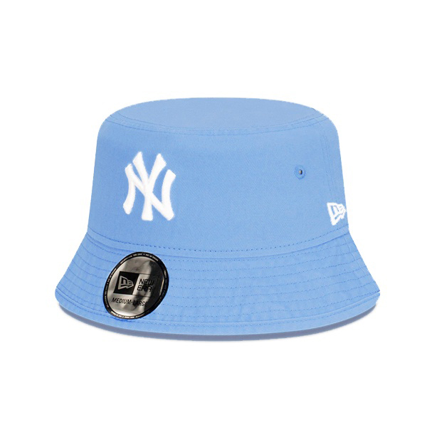 【NEW ERA】MLB 漁夫帽 NY 紐約 洋基 馬卡龍色 水藍色 天空藍 休閒 少量【ANGEL NEW ERA】