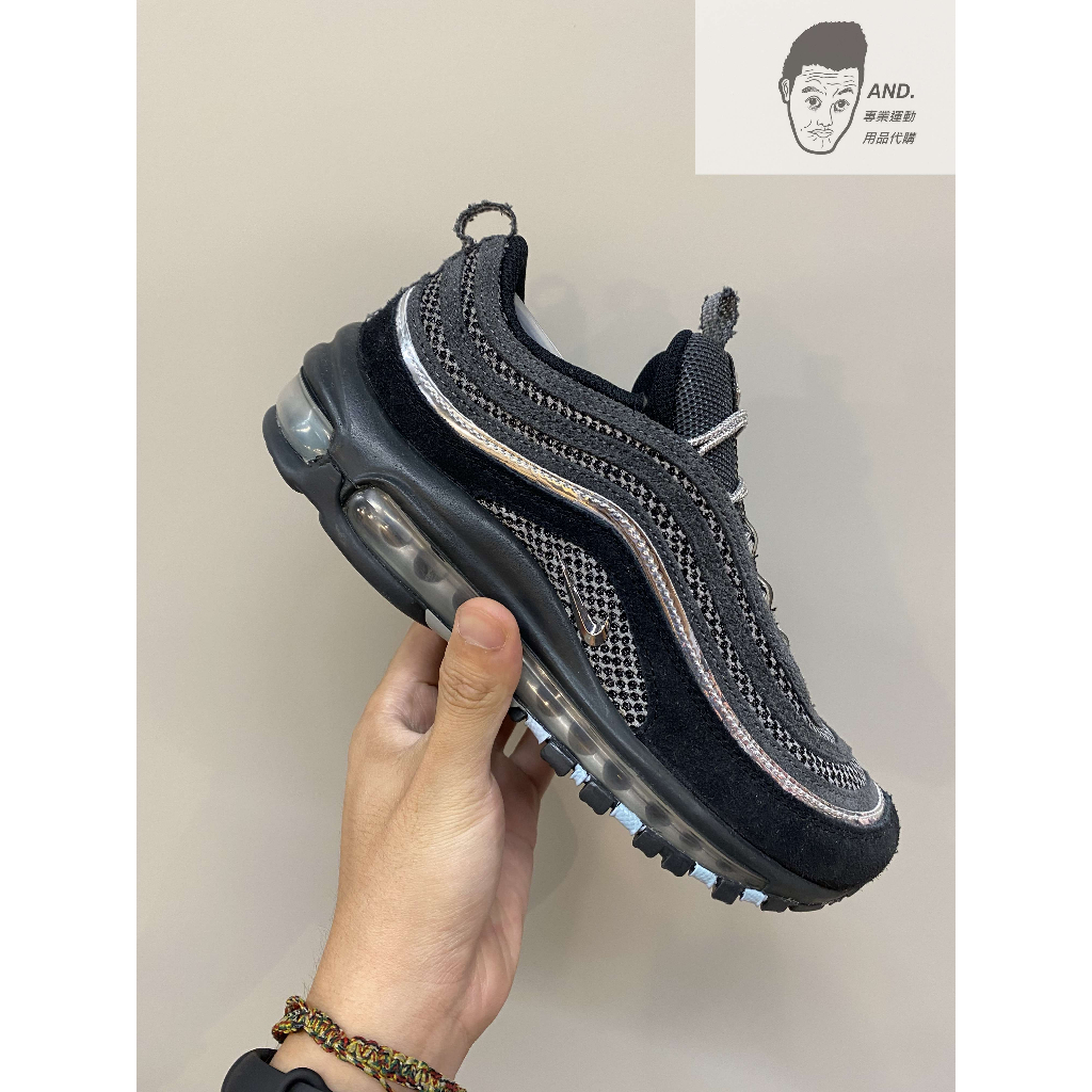 【AND.】NIKE WMNS AIR MAX 97 黑銀 氣墊 反光 休閒 女款 FD4613-001經