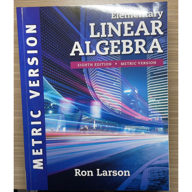 線性代數 二手書 大學用書 Elementary LINEAR ALGEBRA 8/e Ron Larson