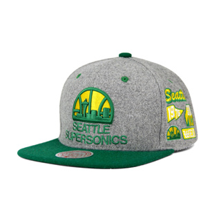 【Mitchell & Ness】MN NBA 西雅圖 超音速 灰色 棉布 雙色 棒球帽【ANGEL NEW ERA】