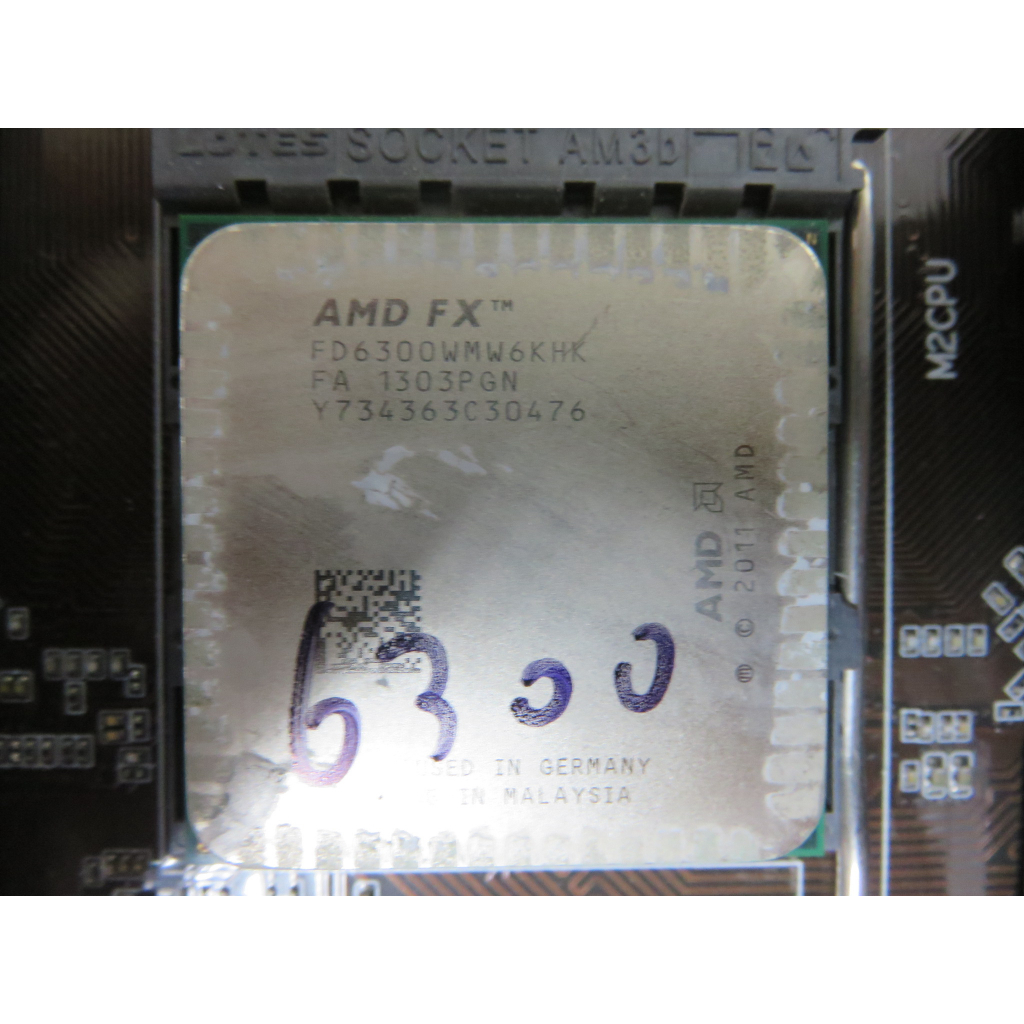 C.AMD3+CPU-FX-6300 3.5G/8M 六核六線 95W FD6300WMW6KHK 直購價120