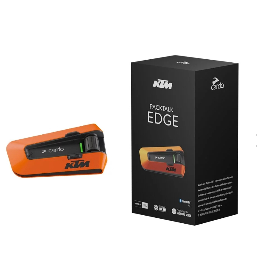 Cardo PACKTALK EDGE KTM聯名款 藍牙耳機現場價14800『Double Apex騎士裝備專賣店』