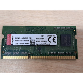 二手 金士頓 KINGSTON DDR3 KVR13$9$8/4 1.5V 筆電記憶體