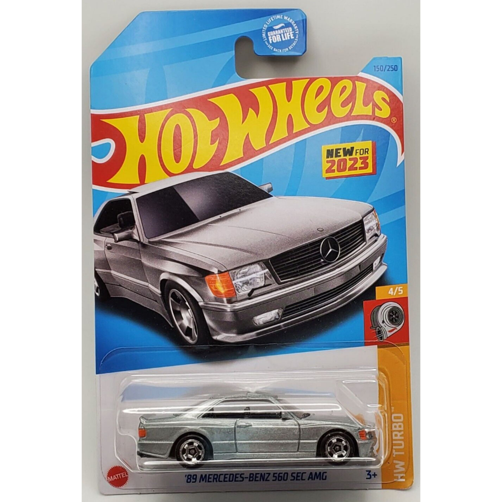 風火輪 '89 Mercedes-Benz 560 SEC AMG 賓士 美版2023新卡版 銀色