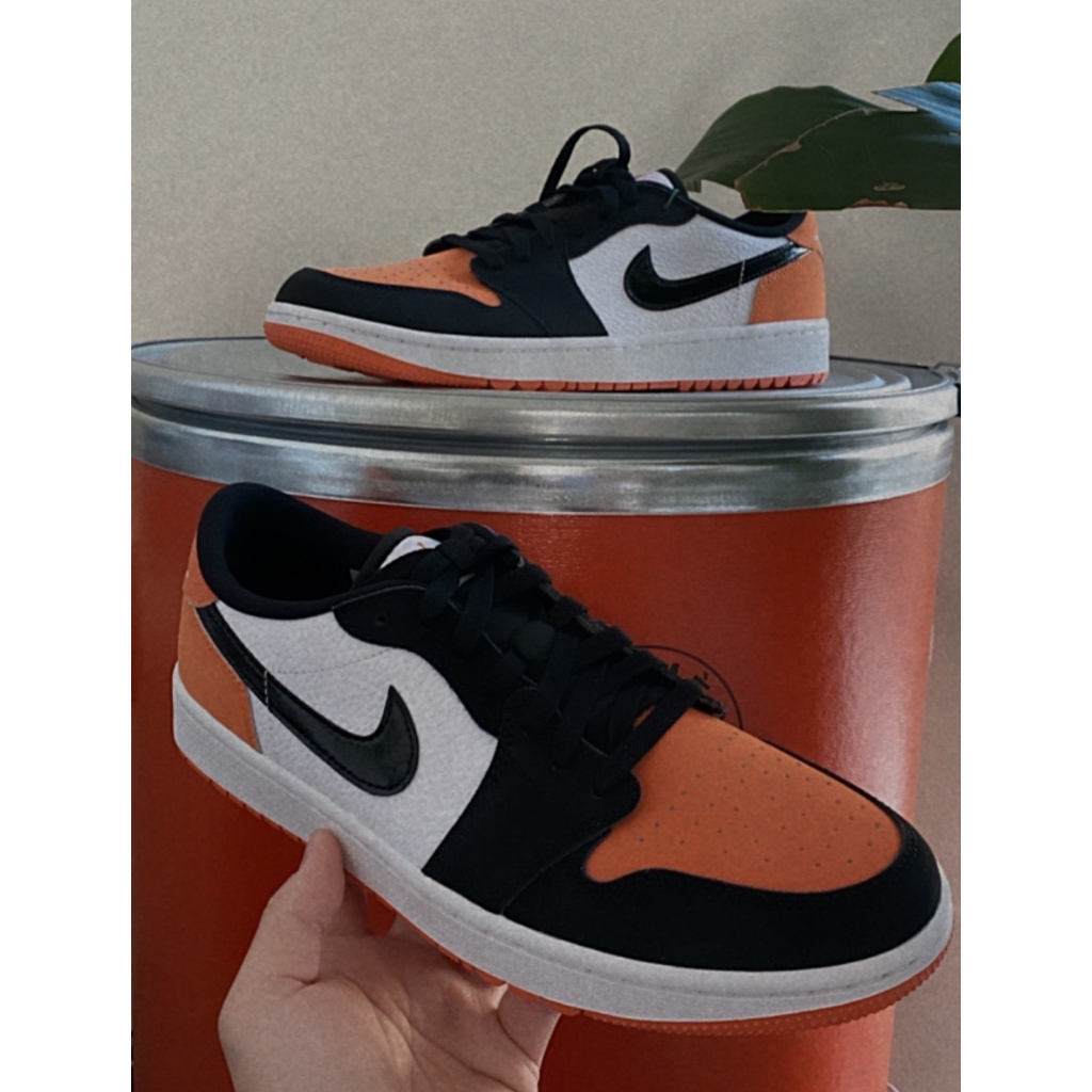 *米菲美國* Air Jordan 1 Low Golf 橘子巧克力 黑橘白【DD9315-800】