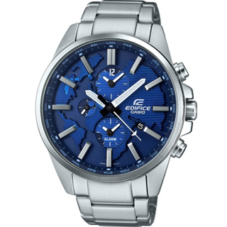 CASIO 卡西歐 EDIFICE 世界地圖 多功能鬧鈴腕錶 ETD-300D-2A