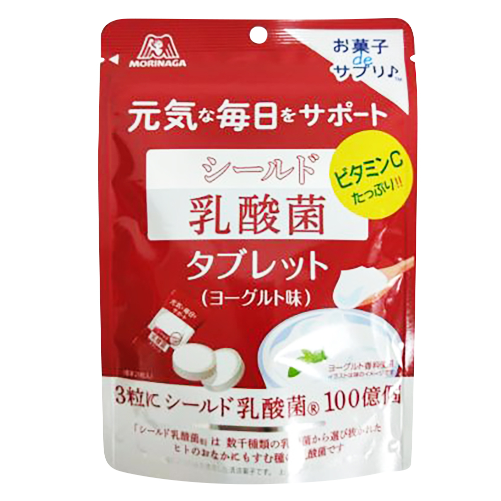 日本 代購 新包裝 森永  SHIELD 優格風味 養樂多  口嚼糖 21粒 乳酸糖 乳酸錠 糖果