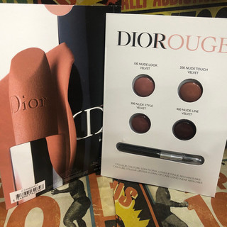 Dior超稀有絲絨口紅試用附小唇刷 dior rouge 100/200/300/400 迪奧黑管絲絨小樣