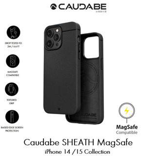 Caudabe SHEATH MagSafe iPhone 15 14 全系列 磁吸防摔保護殼 極簡黑