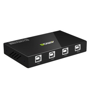 AIMOS 1X4 USB分享切換器 一組鍵盤共用四臺電腦 (40-121-01)