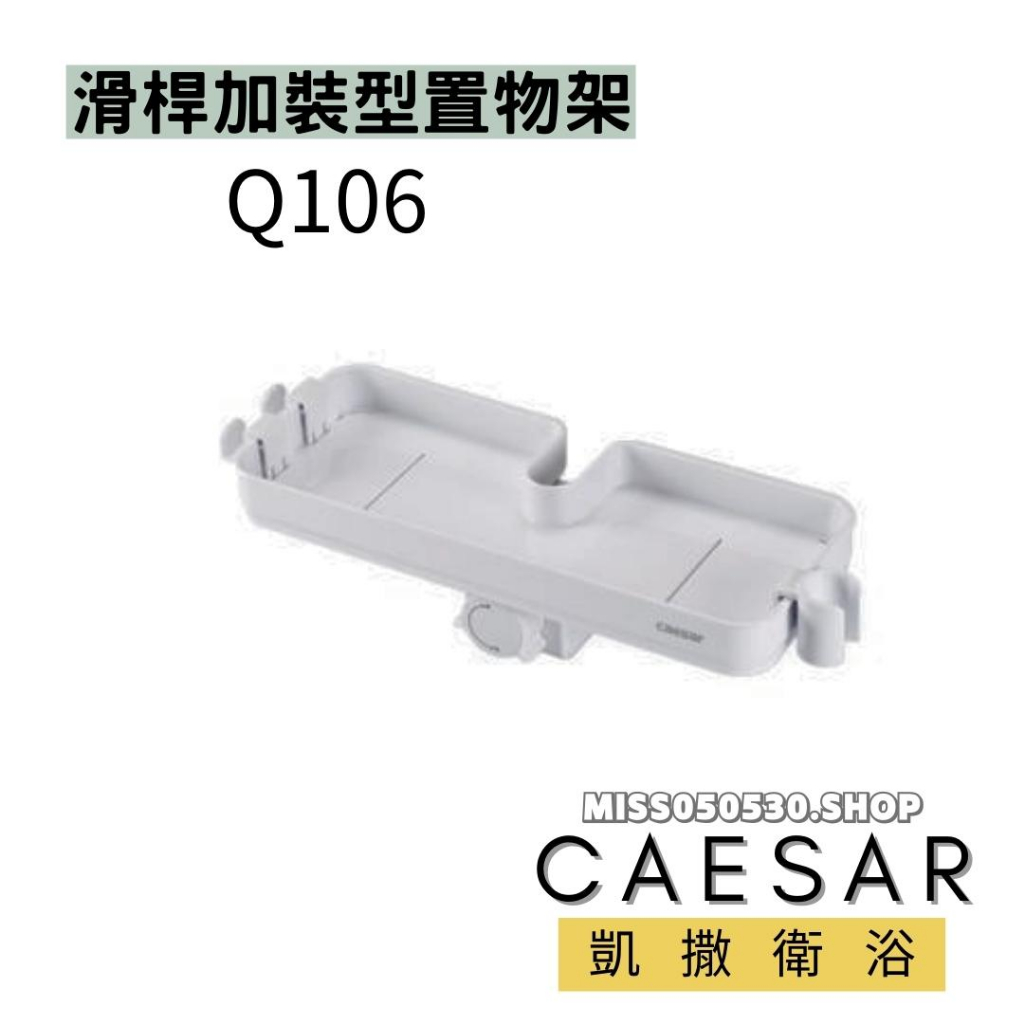 Caesar 凱撒衛浴 Q106 加裝型置物架 滑桿置物架 蓮蓬頭置物架 置物架 浴室置物架