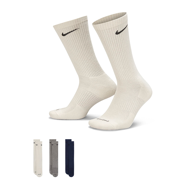 Nike Everyday Plus socks 灰 米色 灰咖 三雙一入 長襪 襪子 男女款 SX6888-991