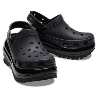 現貨Crocs 卡駱馳 鞋釦Jibbitz Elevated/Crocs mega crush 光輪款黑色