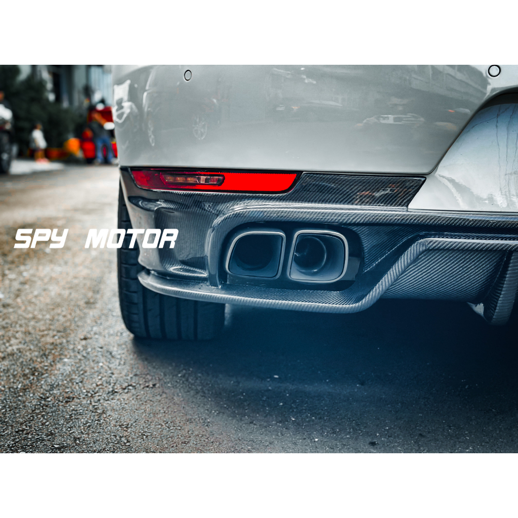 【SPY MOTOR】保時捷 Porsche Macan S GTS TURBO 碳纖維後下巴