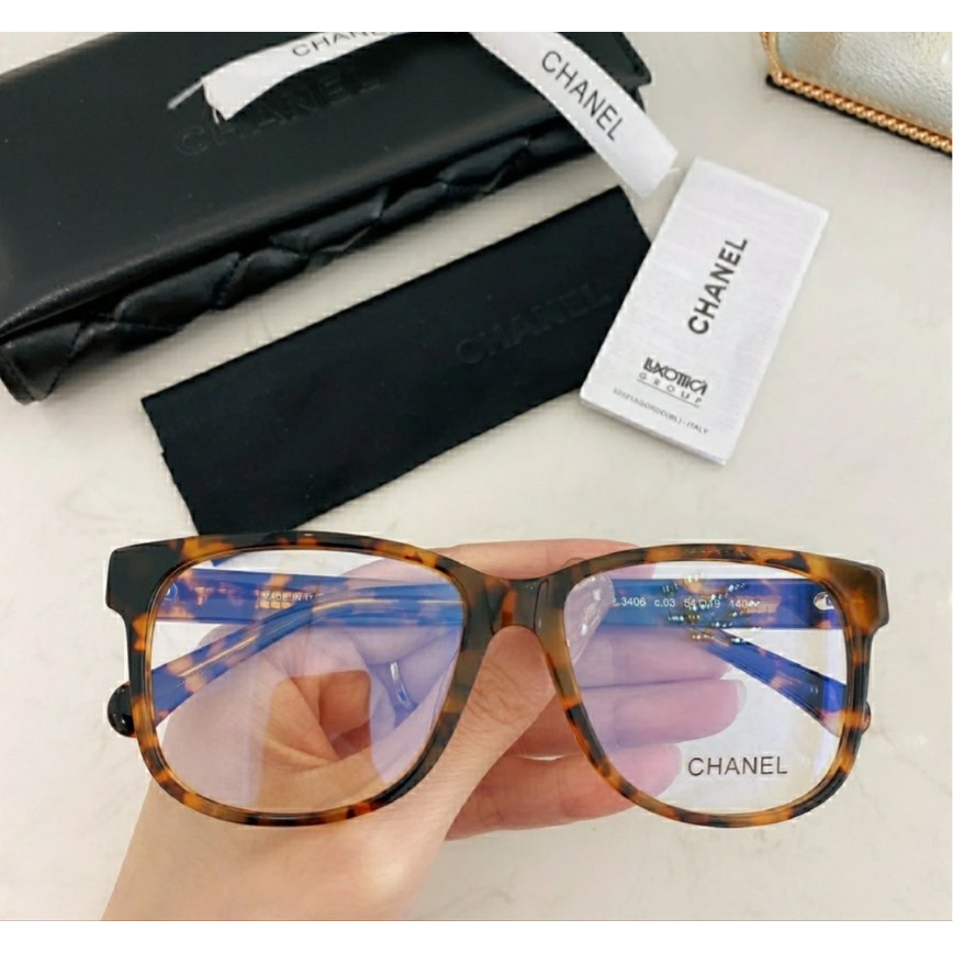 【現貨】麗睛眼鏡 Chanel【可刷卡分期】香奈兒 CH3406 琥珀色 光學眼鏡 小香眼鏡 香奈兒熱賣款 香奈兒眼鏡