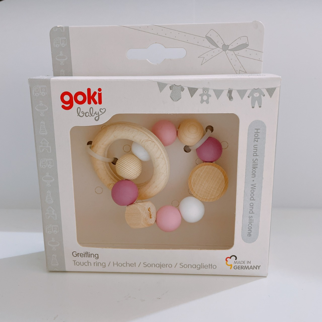 全新轉賣－Goki Baby Greifling Elastik Herz 抓握玩具 母嬰用品