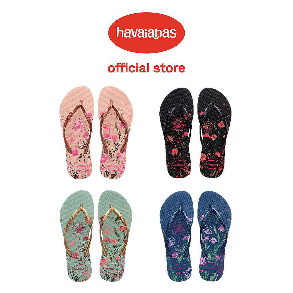 Havaianas哈瓦仕 Slim Organic 花卉 拖鞋 夾腳拖 共4款