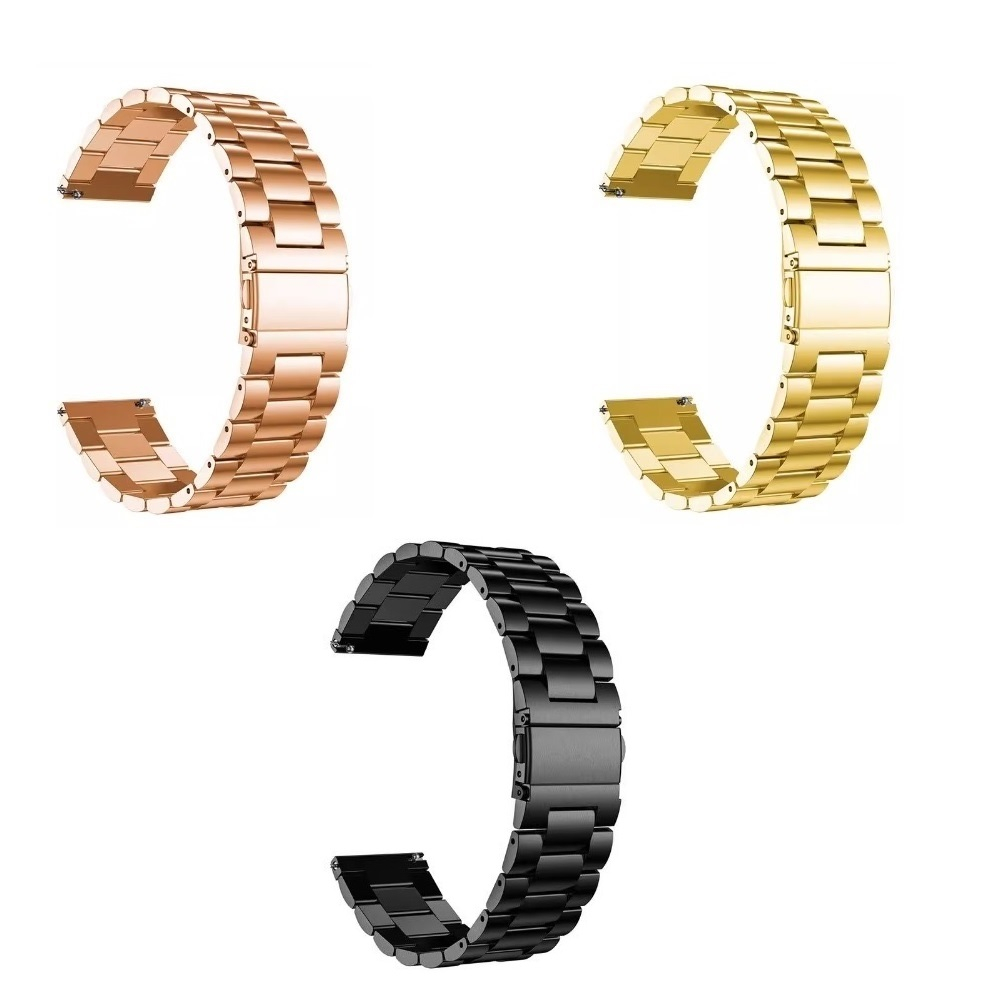 【三珠不鏽鋼】華米 Amazfit GTR 3 錶帶寬度 22mm 錶帶 彈弓扣 錶環 金屬 替換 連接器