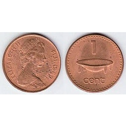 【全球郵幣】FIJI 斐濟 1969年 1Cent 1分 AU