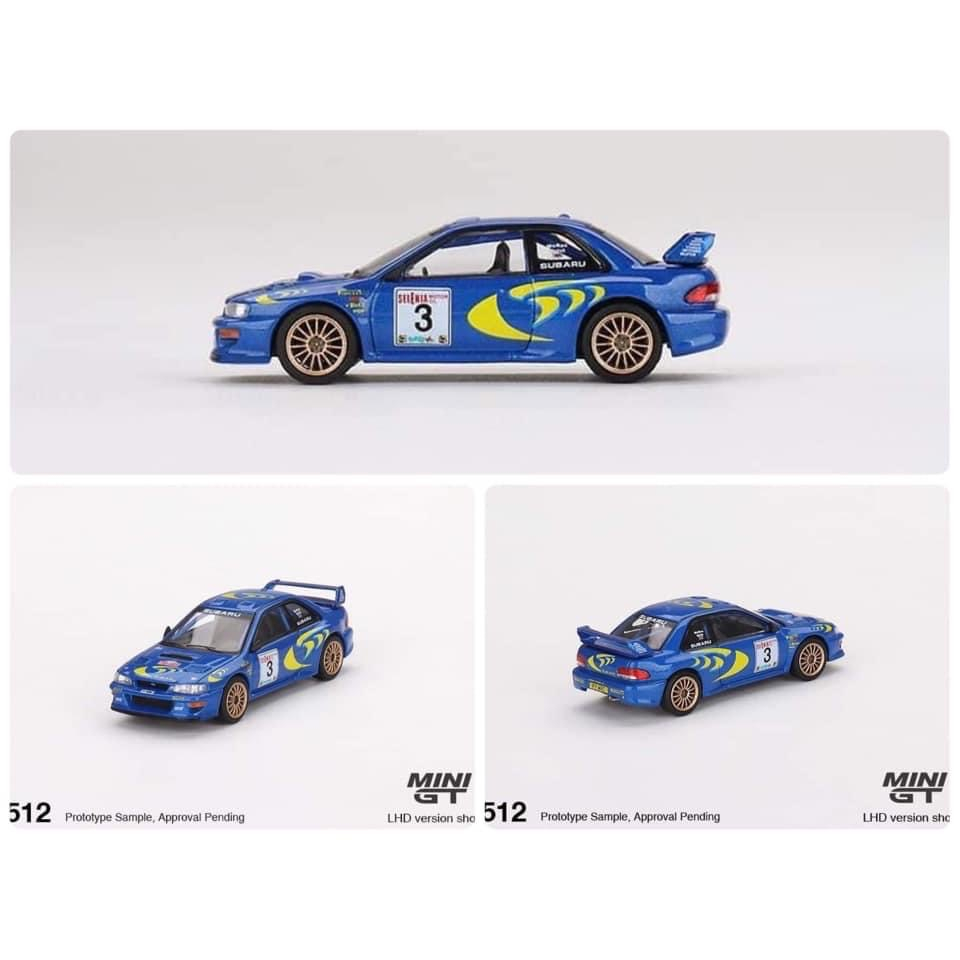 MINI GT 1/64 512 速霸陸 Subaru Impreza WRX WRC 1997 冠軍車 拉力 塗裝