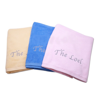 THE LOEL 韓國精梳紗浴巾(青藍色/鵝黃色/果凍粉)