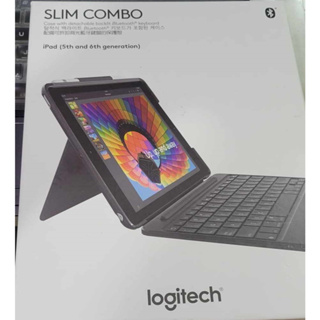 點子電腦☆北投 使用一週 Logitech 羅技 SLIM COMBO iPad 5代6代 藍芽鍵盤 保護殼☆1990元