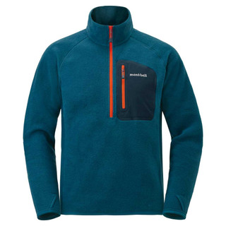 Mont-Bell 男 CP100 PULLOVER 刷毛上衣 藍 1106593 刷毛 保暖衣